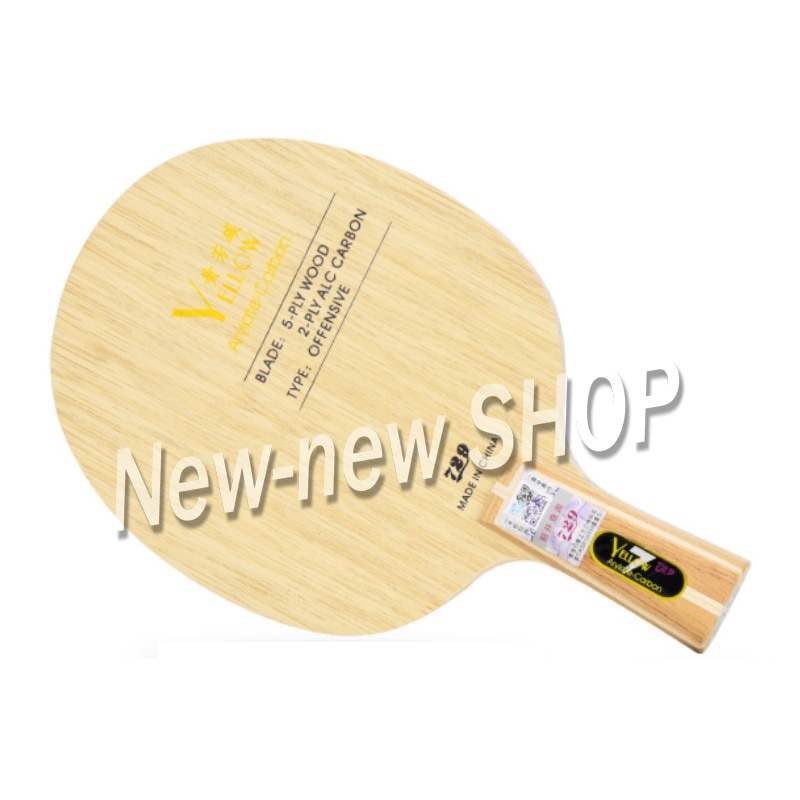 Friendship 729 Black Blue Yellow ALC Carbon Table Tennis Blade Offensive Ping Pong Racket Bat
