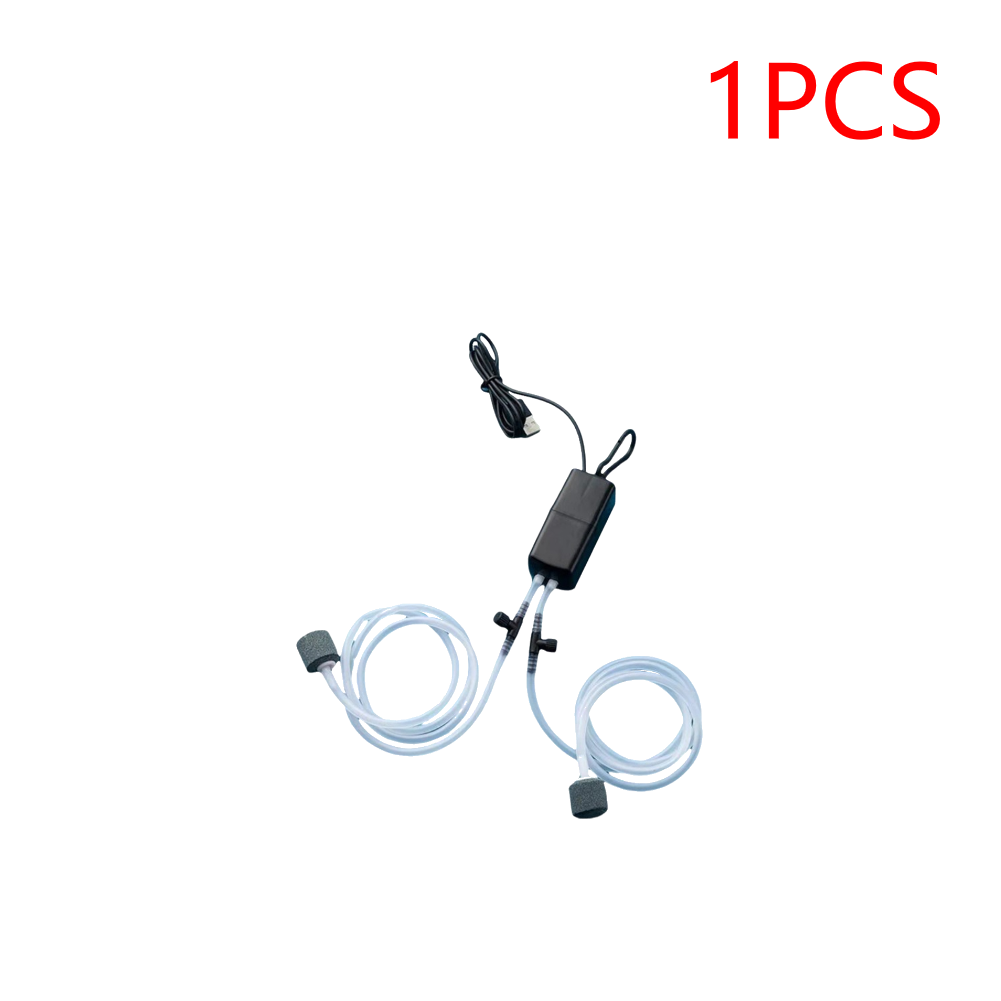 Acquario pompa ad aria serbatoio di pesce aeratore portatile ottavino ossigenatore mini pompa di ossigeno per accessori per la pesca tutto'aperto: XS / bianca