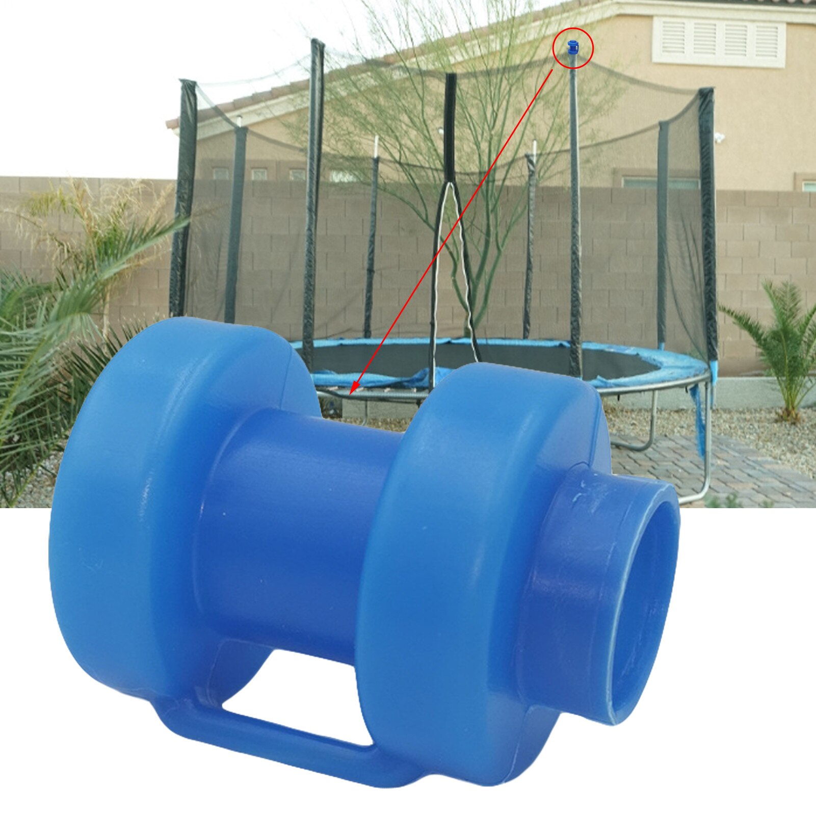 8Pcs Trampoline End Cap Pp Plastic End Caps 2.5Cm Diameter Behuizing Pole Cap Voor Trampoline Netto Polen Behuizing pole Cap