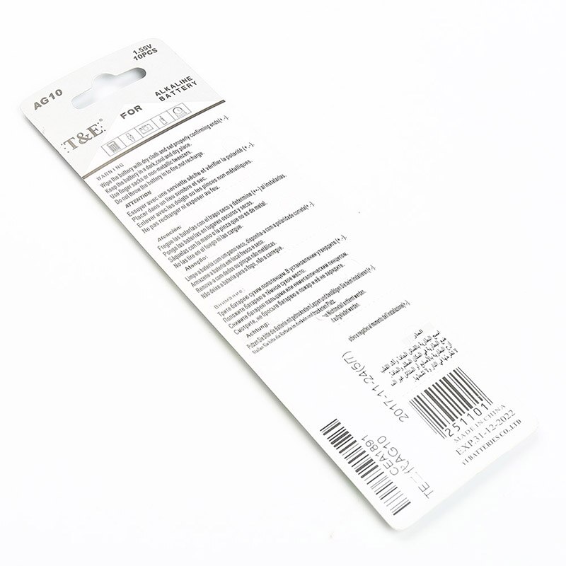 10PCS/LOT AG10 LR1130 LR1131 389 Button Battery MP3 Players,Toys Watch Batteries Alkaline Batteria