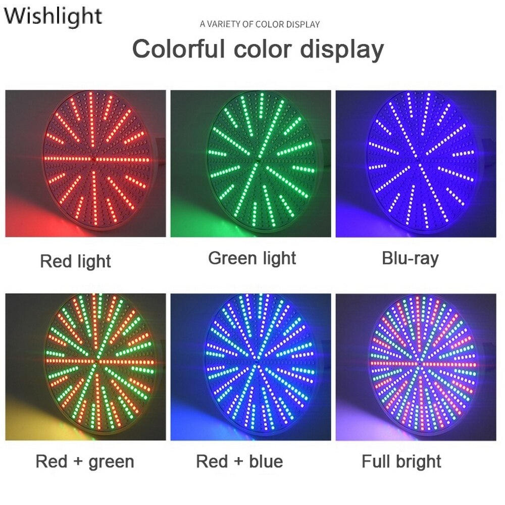 35/45W Swimming Pool Lamp with Remote Control RGB Underwater LED Light Waterproof Submersible E27 Garden Party Pool Lighting