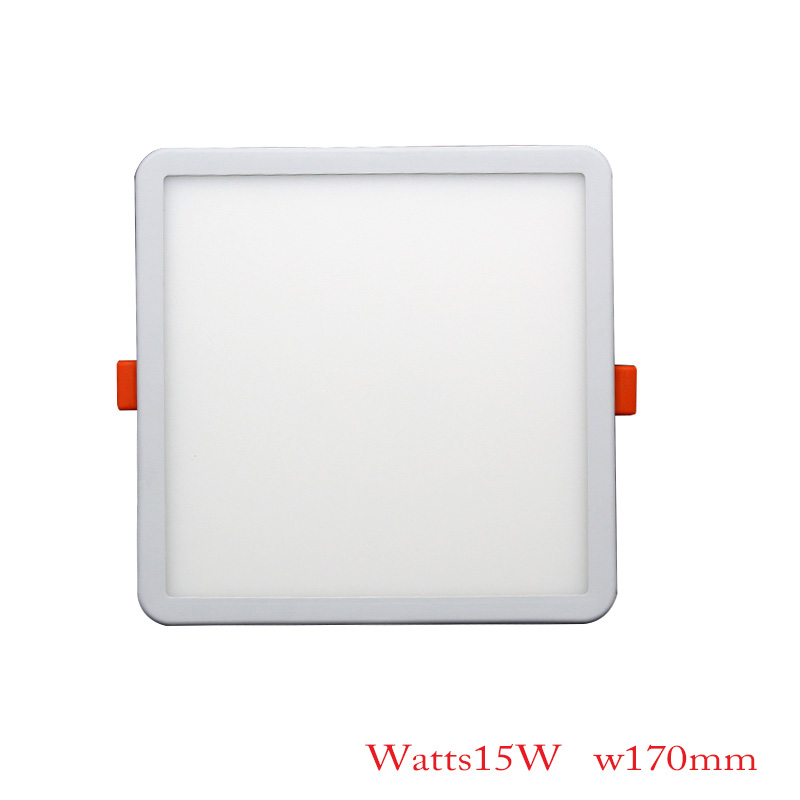 LED Panel Lights Ultrathin Downlight 6W 8W 15W 20W 220V Square Round Panel Light White/Warm Indoor Bedroom LED Ceiling Light: Square 15W / White