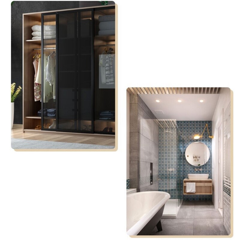 Solid Aluminum Alloy Glass Door Knob Puller Push Kitchen Bathroom Shower Cabinet Handle with Screw Home Hardware