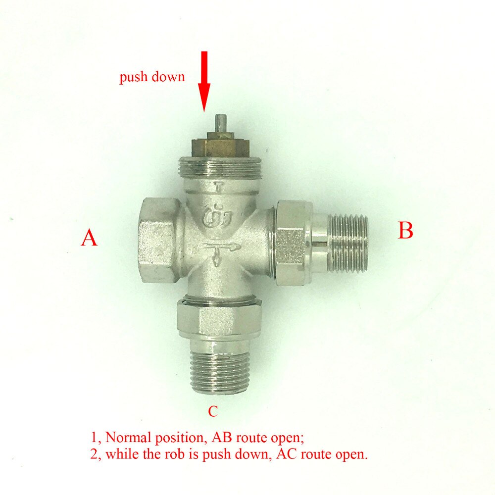 DN15 DN20 DN25 brass three - way valve Thermostatic Radiator Valve