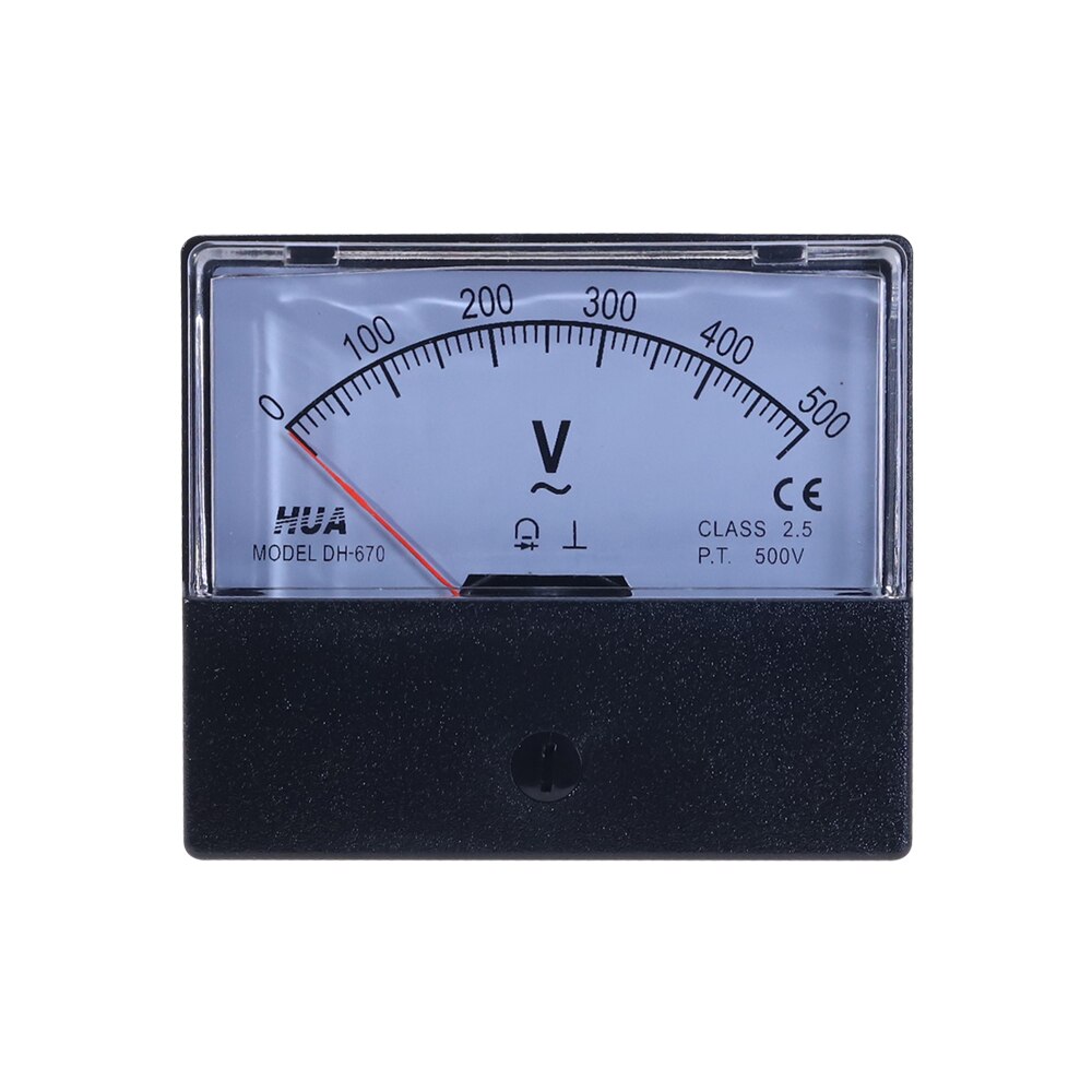 Ac Analoge Panel Volt Voltage Meter DH-670 Voltmeter Gauge 20V 150V 300V 500V Mechanische Voltmeter