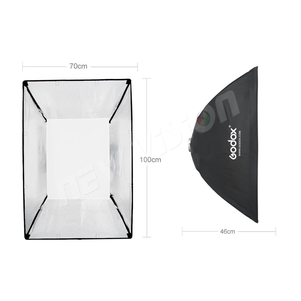 Godox 70 x 100cm 27.5"x 39" Speedlite Studio Strobe Flash Photo Reflective Softbox Diffuser for Bowens Mount