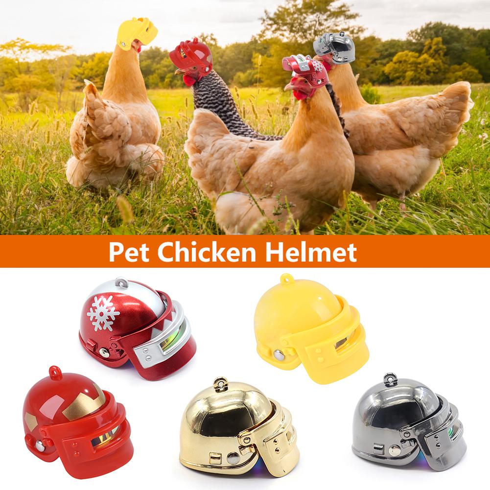Pet Helmet Funny Chicken Helmet Head Protection Compact Chicken Hen Hard Hat