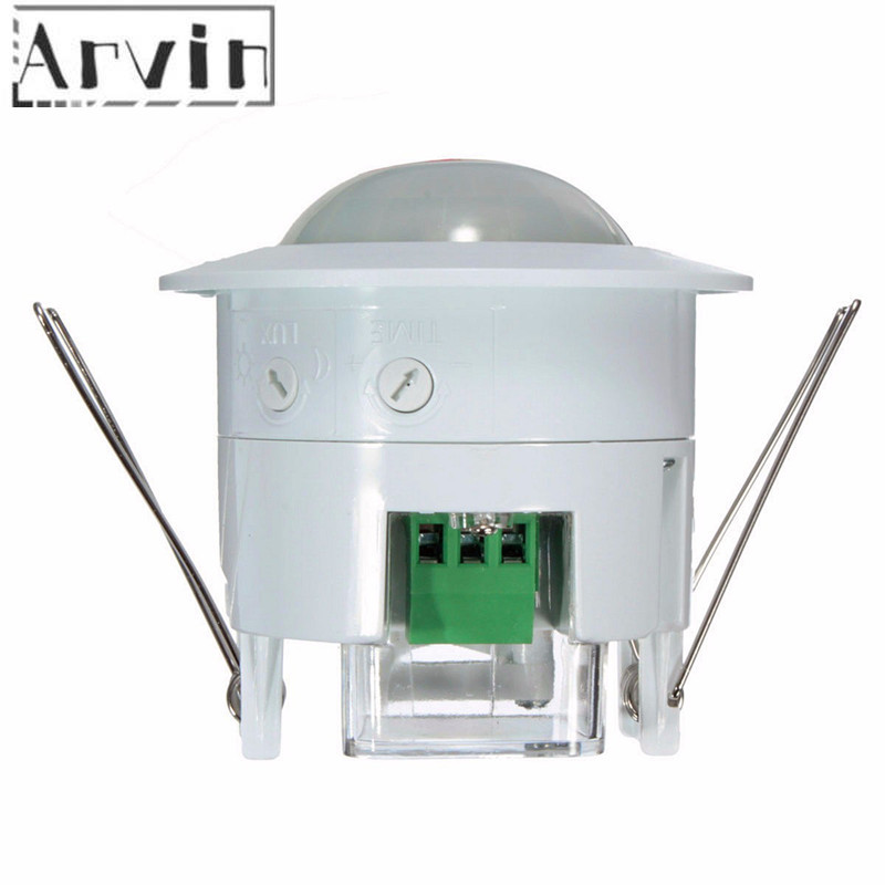 Hjem sikkerhed alarm system 360 grader infrarød pir detektion ir forsænket bevægelsessensor detektor automatisk lyskontakt bevægelsessensor