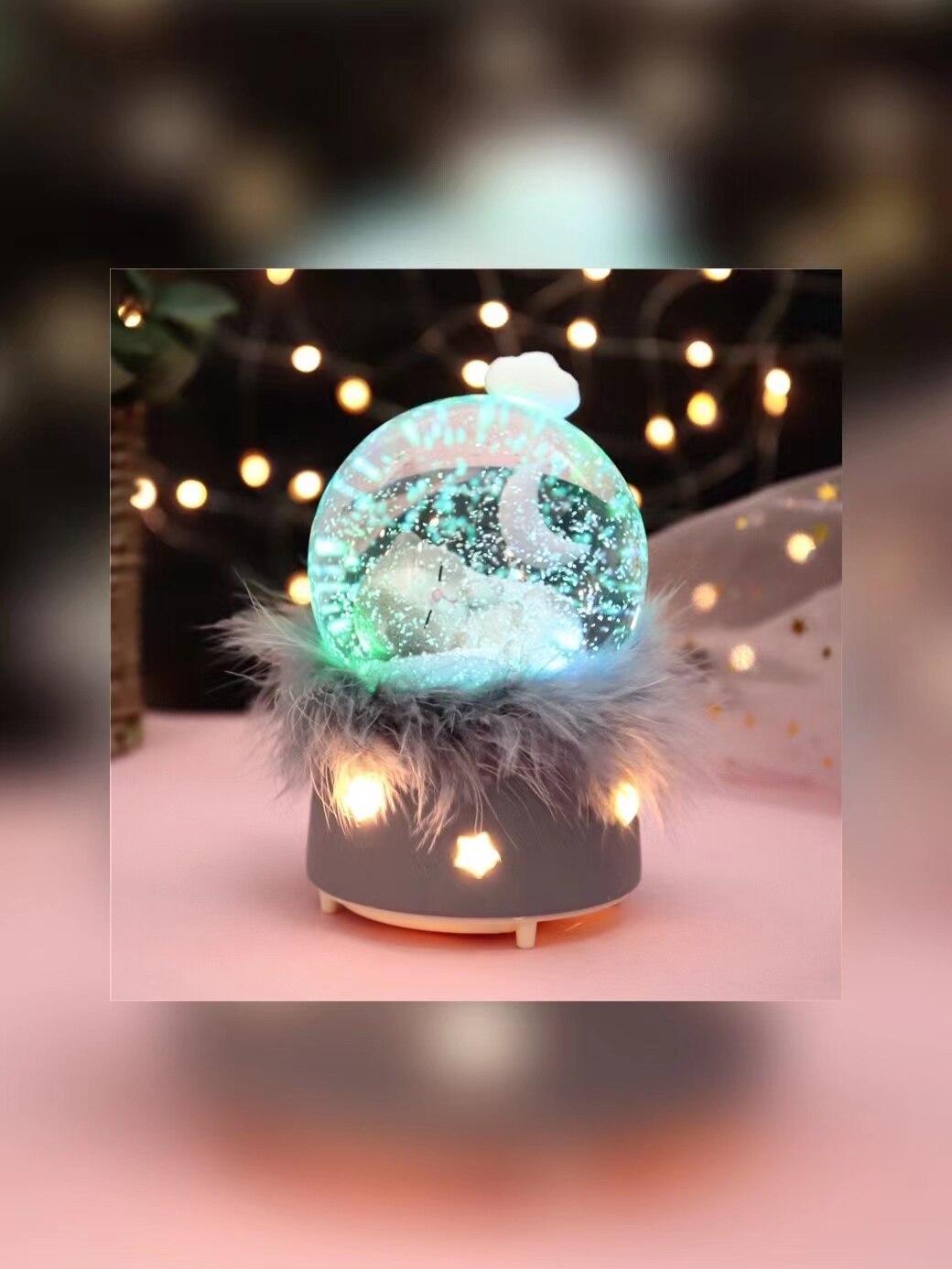 Neue kristall ball kinder musik box musik box feder senden mädchen freundin valentinstag