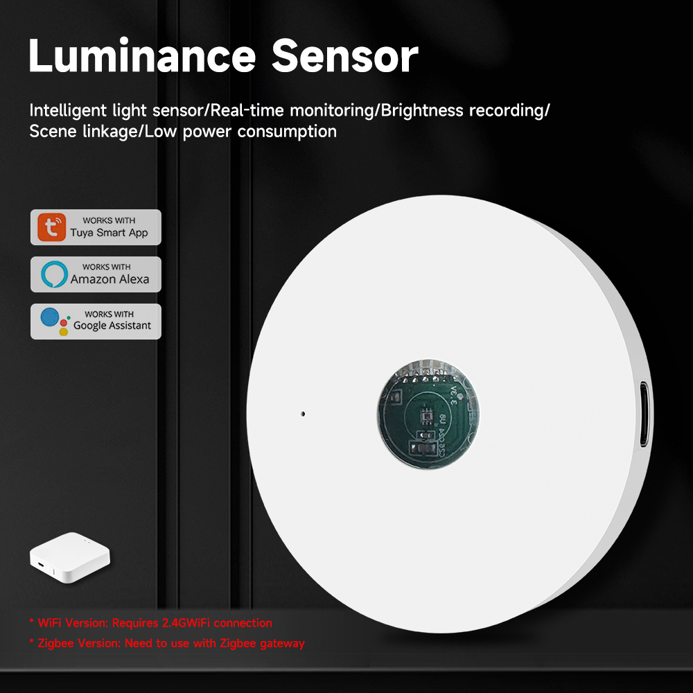 Tuya ZigBee capteur de lumière WiFi capteur de Luminance éclairage détecteur de luminosité maison intelligente App contrôle Tuya détecteur de lumière
