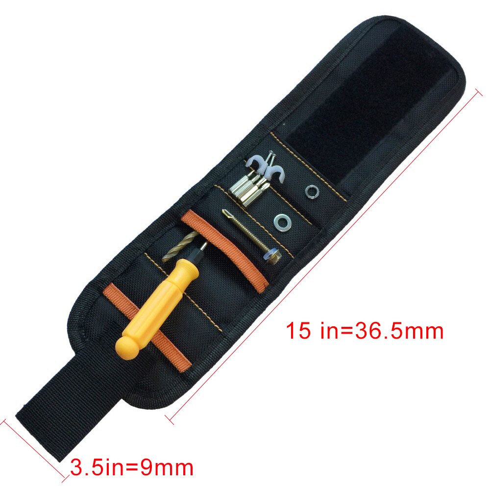 Magnetische polsband voor gereedschap - verstelbare polsband, herbruikbare handige gadget, elektricien polsband, veelzijdige polssteun voor echtgenoot, opa