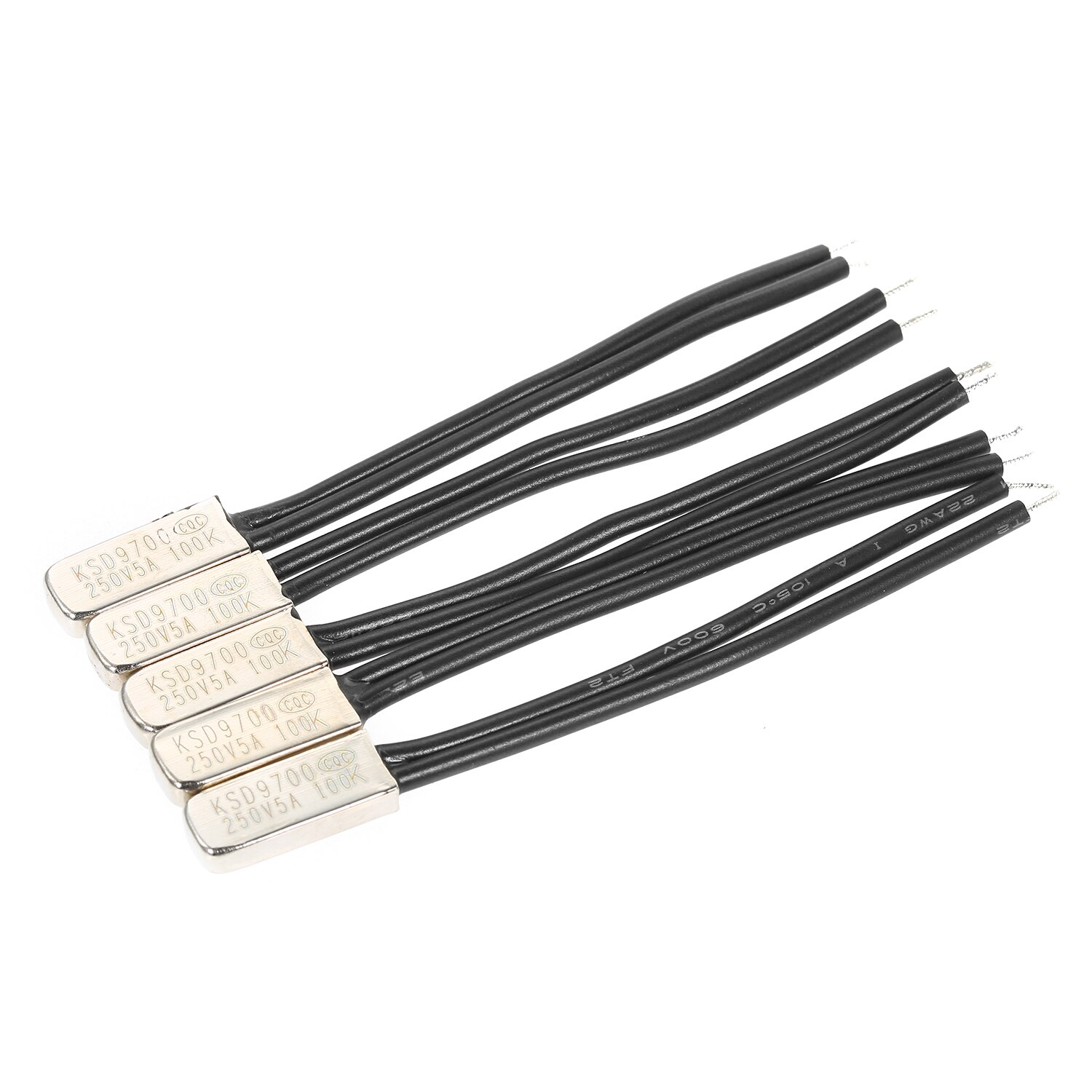 5pcs KSD9700 N.O Temperature Switch Normally Opened Thermal Switch Thermostat Thermal Protector Pack of 5pcs Heat Protector