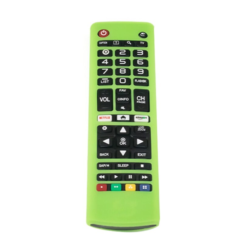 Schokbestendig Afstandsbediening Case Siliconen Beschermhoes Voor L-G AKB74915305 AKB75095307 AKB75375604 Tv Remote: Green