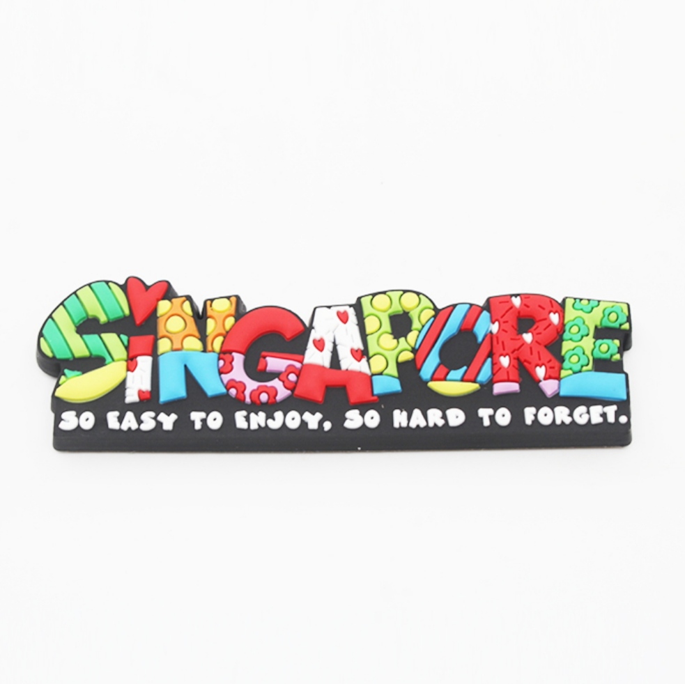 Singapore Rubber Fridge Magnet Tourist Souvenirs Refrigerator Magnetic Stickers Travel collection: B1229 (4)