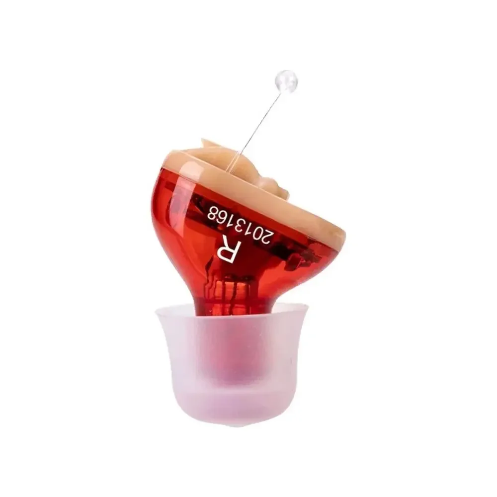 Audífonos Q10 para sordera, audífonos para personas mayores, Micro inalámbrico ajustable, tamaño Mini, audífono Invisible, amplificador de sonido para oreja: Violeta