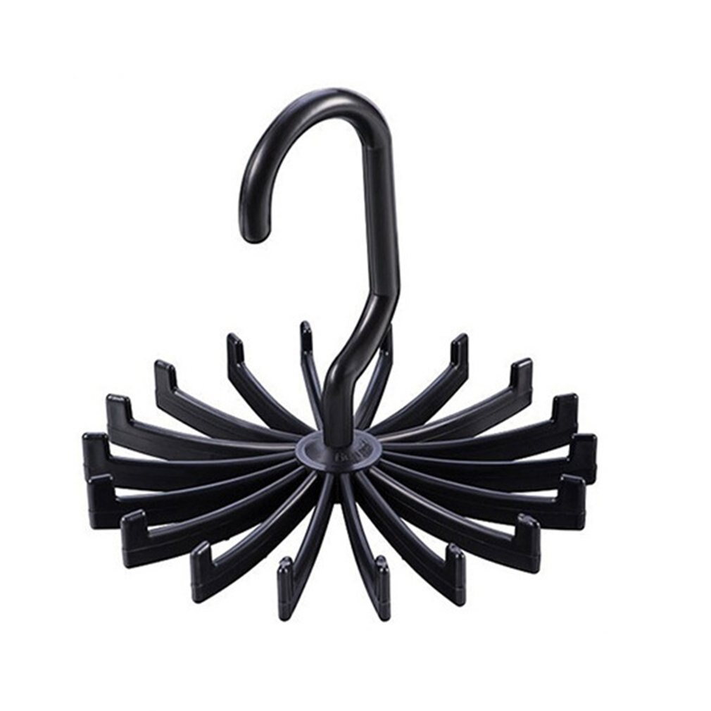360 degree rotatable Ties Clothing Hanger Rack 20 claw scarf hanger Organizer Twirling Scarf Belt Tie Hook Holder Ties