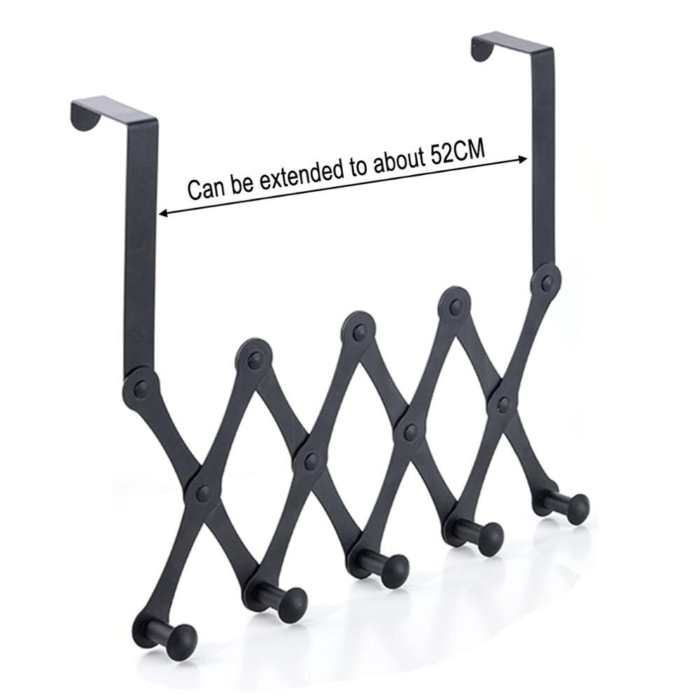 Fleksibel floding håndklædeholder 2 størrelser håndklædeholdere over dør håndklædeholder bar hængende holder badeværelse køkkenskab hyldeholder