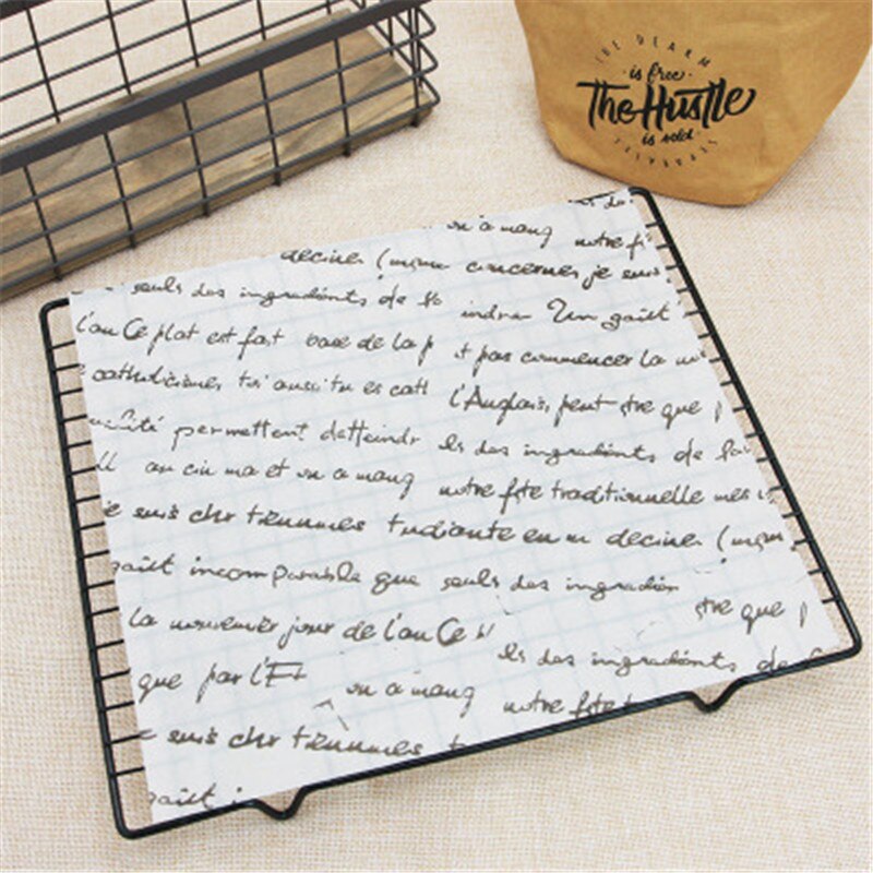 10 pièces parchemin papier ciré cuisson papier d'emballage alimentaire pour pain Sandwich Burger frites antiadhésif pâtisserie Biscuit gâteau papier huilé: Jaune clair