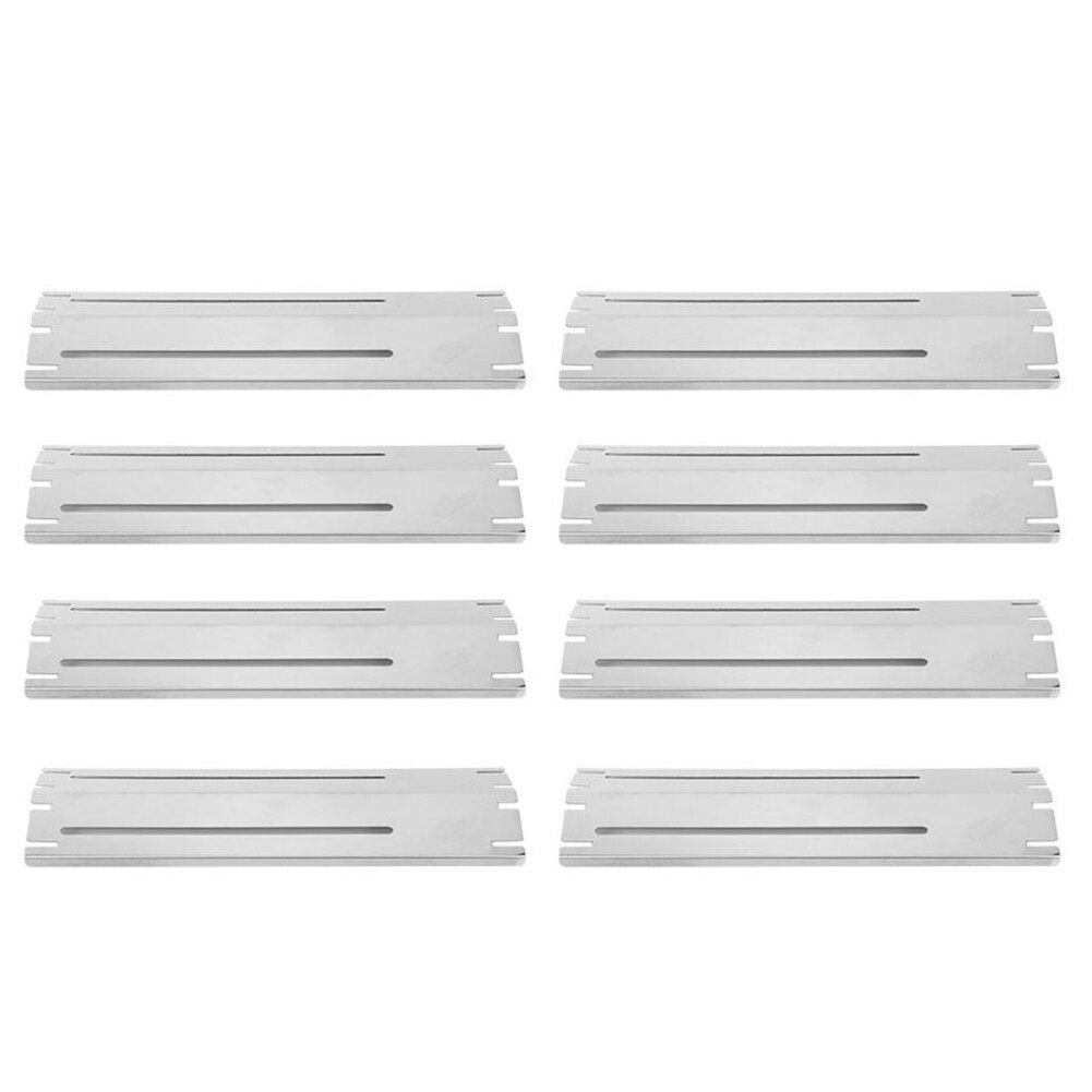 4pcs Adjustable Stainless Steel Gas Grill Heat Plate BBQ Heat Tent Replacement Porcelain Flavor BBQ Grill Pad Grill Cooking Tool: Default Title