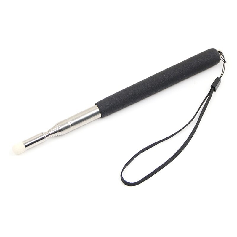 Retractable Teacher Pointer Telescopic Teaching Pointer Presenter Whiteboard Pointer with Lanyards Removable Felt Nibs 1XCE: black