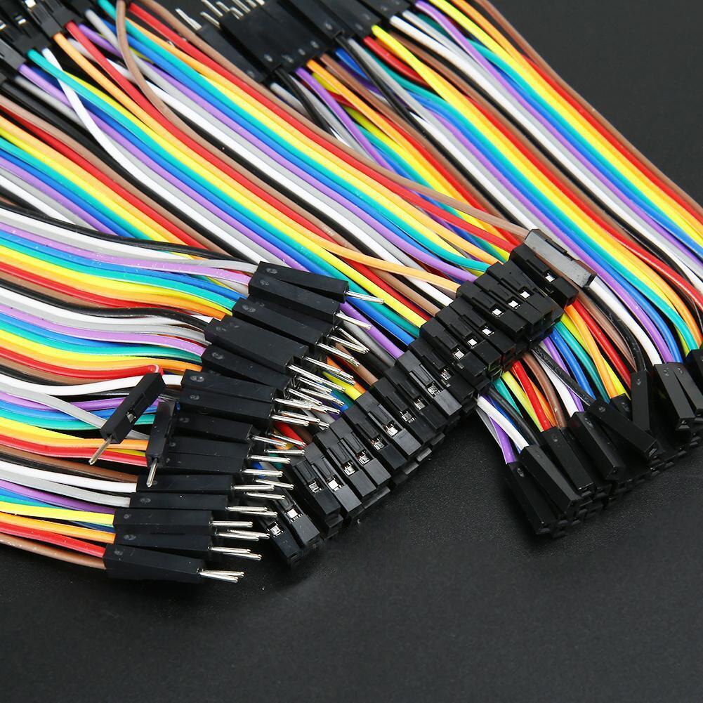 120Pcs Hight Bunte Gute Männlichen Zu Weiblichen Dupont Draht Jumper Kabel Für Arduino Breadboard 11cm