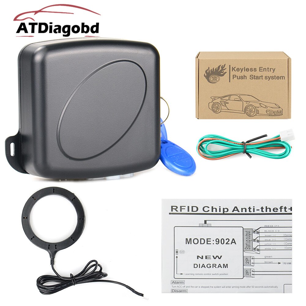 Car Alarm Remote Control Car Keyless Entry Engine Start Alarm System Push Button Remote Starter Stop Auto