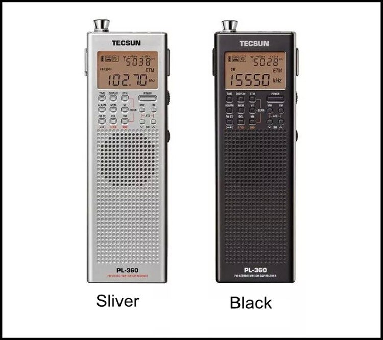 Original Tecsun PL 360 portable digital Radio usb AM FM pocket radio recorder Shortwave PLL DSP ETM SW MW LW Receiver pl-360