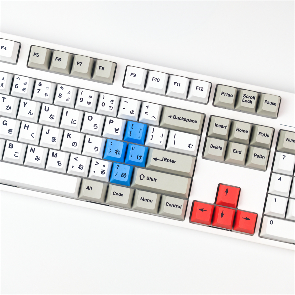 Japanese Minimalist Keycaps PBT Cherry Profile DYE Sublimation Keys For MX HHKB 60% 65% Mechanical Keyboard With 1.75u Shift