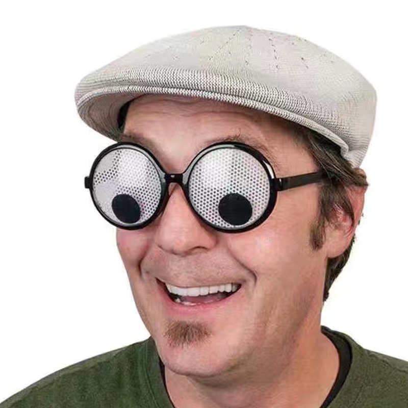Grappige Bril Cosplay Halloween Kostuums Accessoires Oogbol Rollende Bril Kerstcadeaus Maskerade Decor Fancy Dress