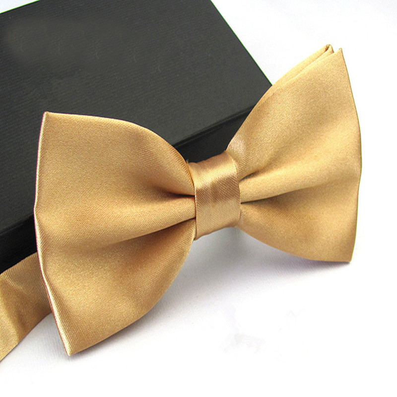 Pajarita de esmoquin a la para hombre, pajaritas de mariposa para hombres, bodas, bordeus, negro/Blanco/plata/champán/azul marino/rosa/azul: Champagne