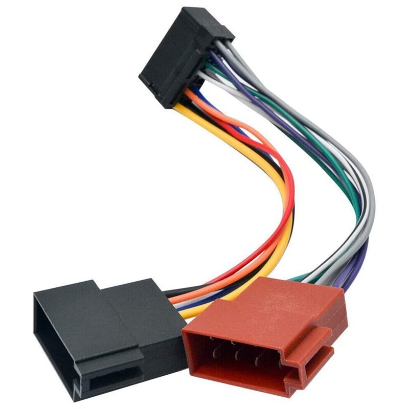 Adaptador de arnés de cables de coche para Kenwood/JVC, conector estándar ISO de Radio Estéreo automática, 16 Pines, Plug-Play