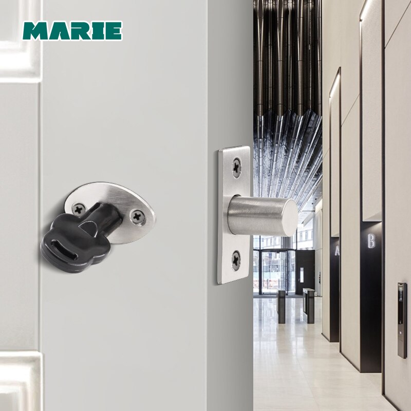 Marie Stainless Steel Pipe Well Lock Fireproof Door Escape Aisle Locks Invisible Tube Well Lock With Keys Door Bolts Hardware