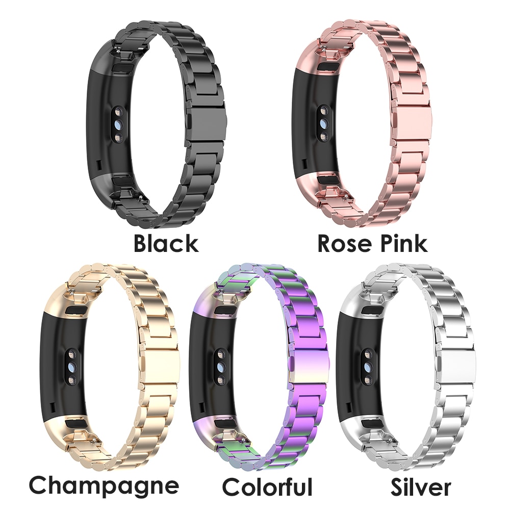 Bracelet Rose en métal Rose pour Huawei Band 4 Pro Bracelet pour Huawei Band 3 Pro Bracelet de montre en acier inoxydable bracelets avec outil