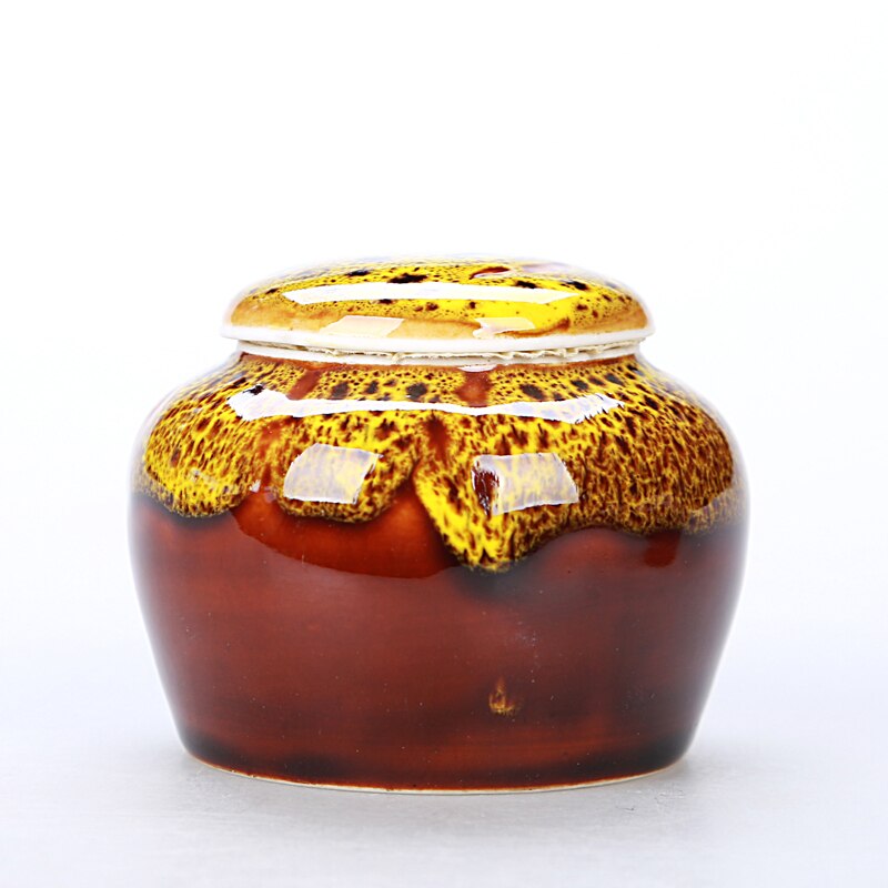 Keramische Pot Paars Zand Kleine Pot As Doos Pot: 7x5.5cm