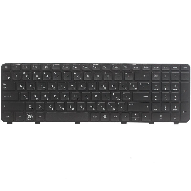 Russian FOR HP DV6 DV6-6000 6101TX 6151TX Pavilion DV6-6200 DV6-6b00 dv6-6c00 RU black laptop keyboard With frame
