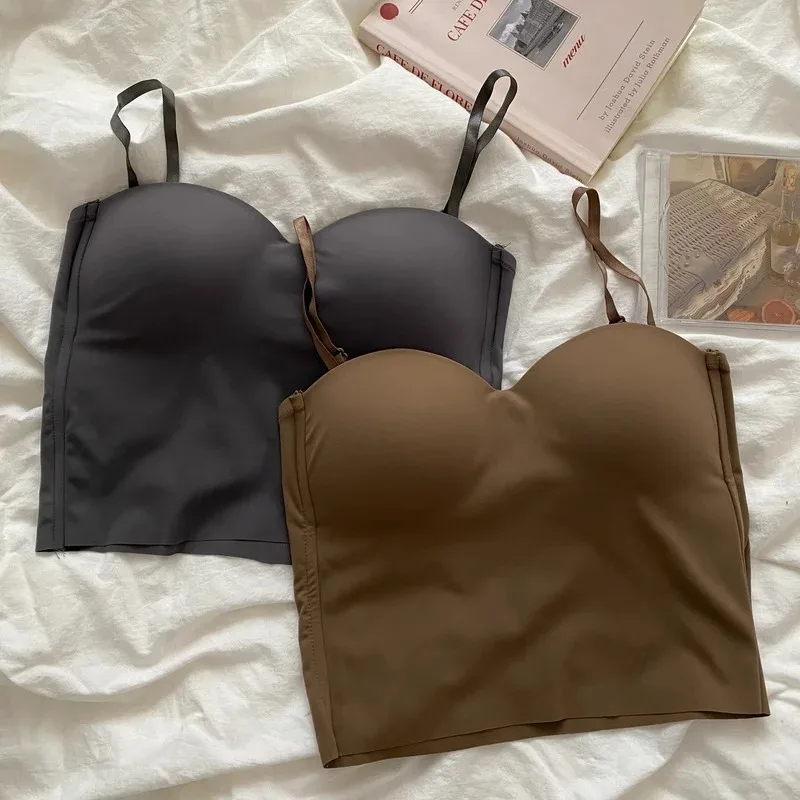 Sömlös linne för kvinnor fitness crop tops sommar tunna sexiga matchande casual linnen i issiden