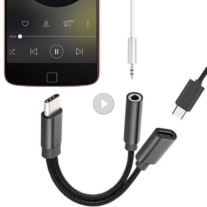 Type-C Tot 3.5Mm Koptelefoon Kabel Adapters Usb 3.1 Type C USB-C Male Naar 3.5 Aux Audio Vrouwelijke jack Voor Xiaomi Iphone Accessoires