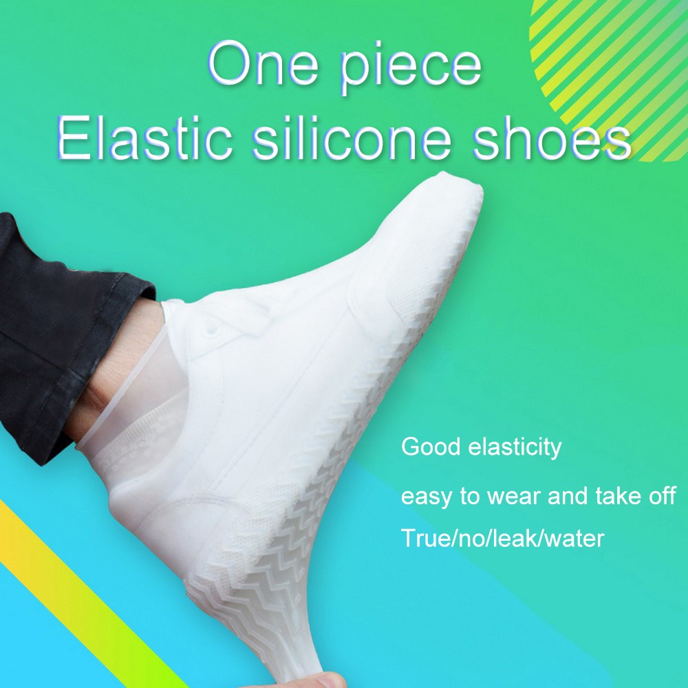 Vandtæt skodæksel silikone galoshes sneakers genanvendelig skridsikker vandtæt støvle regn sne oversko foldbar nedbør fittings
