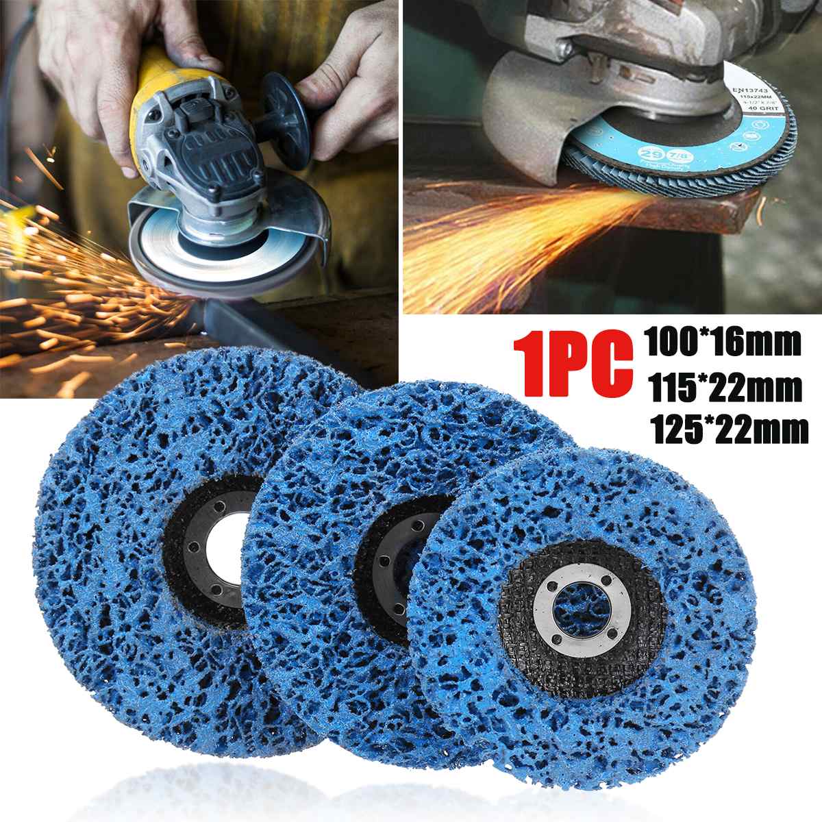 Heavy Duty Wire Wheel Brush, 5 125mm, Roestvrij staal, voor Bench Grinder Roest Verwijdering