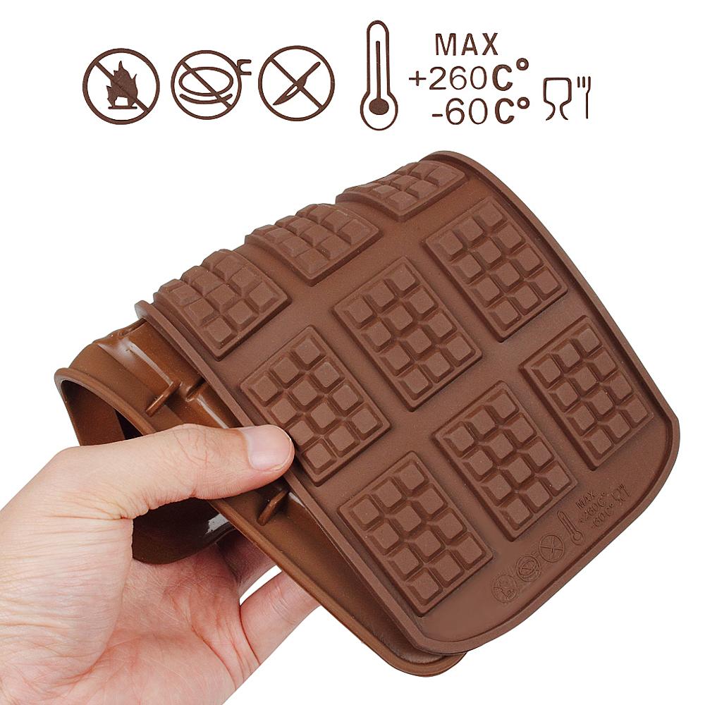 2 Pcs Silicone Chocolate Moulds,Not Easy To Stick Easy To Take Off Food Grade Chocolate Mold,Two Different Styles Of Brown Choco