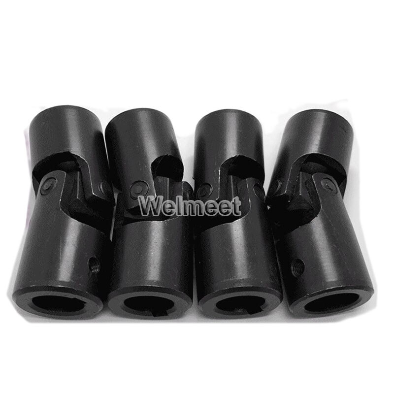 1pcs 10mm-22mm Hole Motor Output Shaft Coupler Connector Cross Universal Joint Coupling Bushing with Keyway