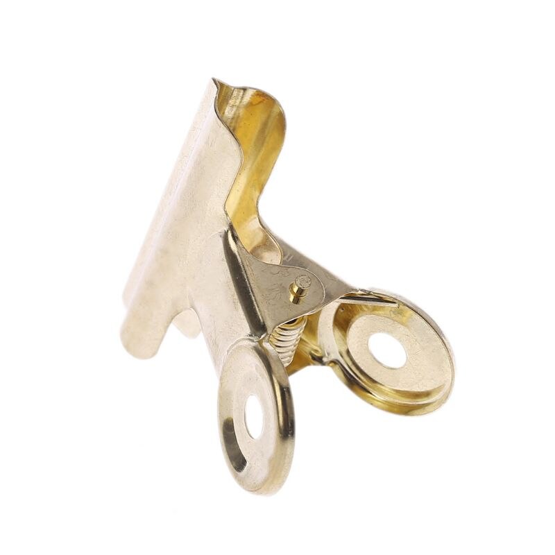 5 Pcs Bulldog Letter Grip Clips Stainless Steel Paper File Binder Clip Food Bag Sealing Clamps Stationary Office Supplies