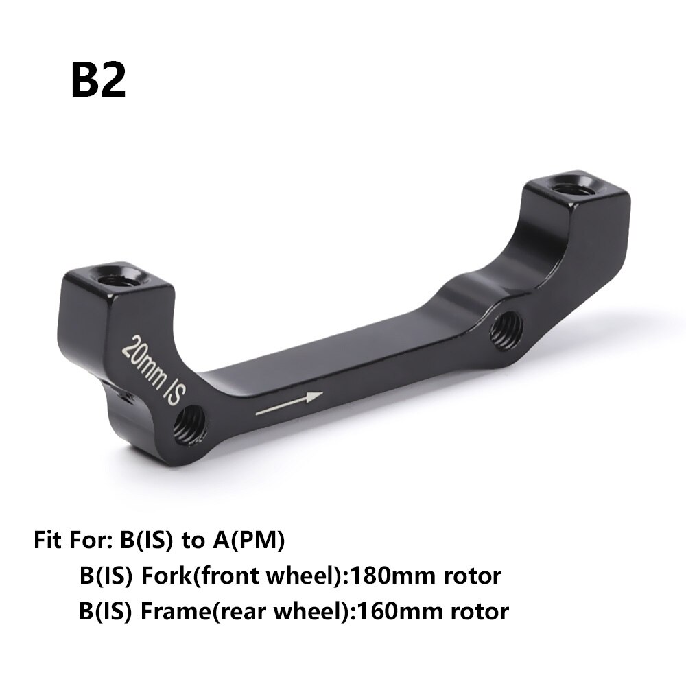 1pc ultralet legerings skivebremseadapter pm/is-konverter a til b-skivebeslag mountainbike cykeltilbehør 180/203/140/160mm: Lilla