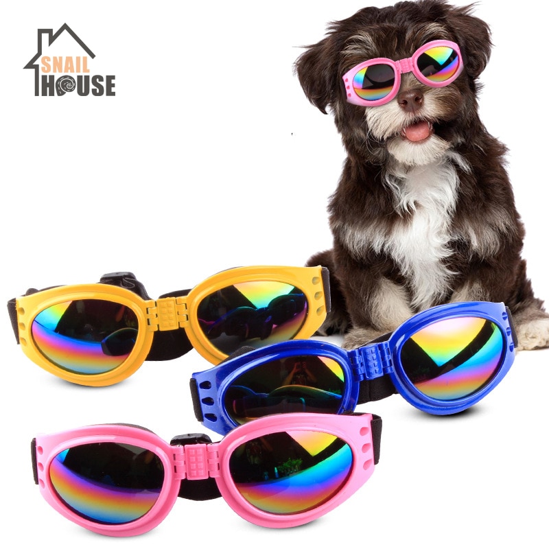 Snailhouse sammenklappelig kattekattehundebriller lille mellemstore kæledyrsbriller kæledyrsbriller vandtæt hundebeskyttelsesbriller uv-solbriller
