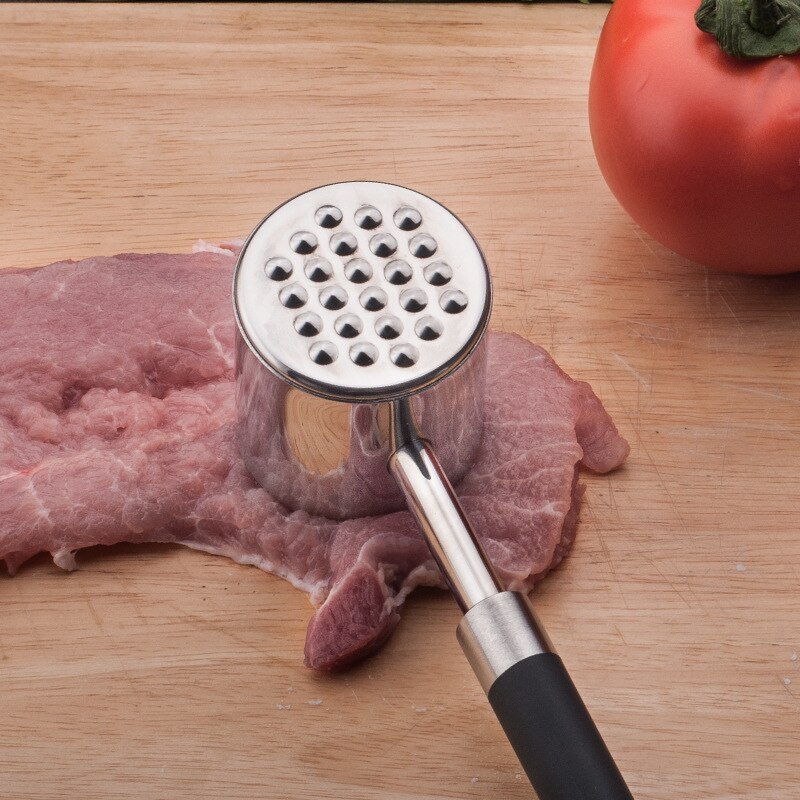 304 rostfritt stål kött hammare tall nöt hammare fläsk biff dubbelsidig köttfärs visp