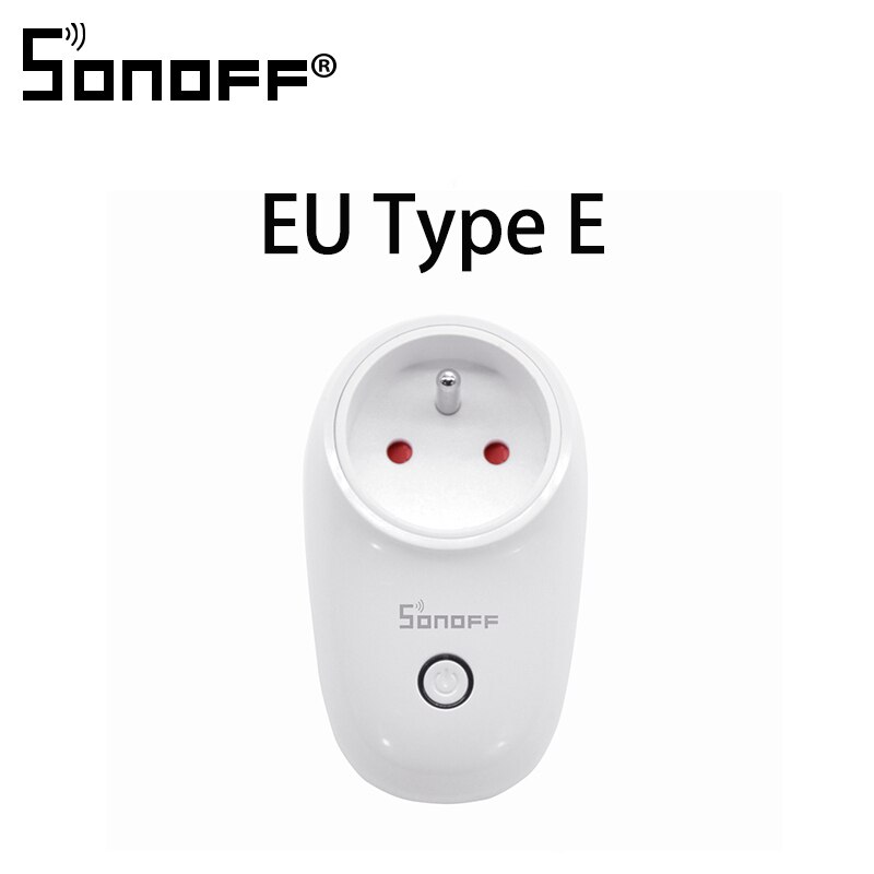Sonoff S26 Grundlegende WiFi Clever Sockel AU/CN/EU/UK/UNS Drahtlose Stecker Clever Heimat Schalter steckdosen Arbeit Mit Alexa Google Assistent: EU E