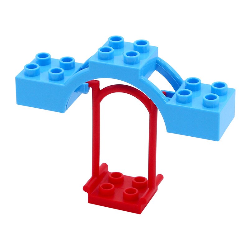 Grande Formato Blocchi di Costruzione Altalena Dinosauri Figure di Animali Accessori Giocattoli Per I Bambini Compatibile Città Duploingly Mattoni Giocattolo Regalo: 1Pcs Block 16