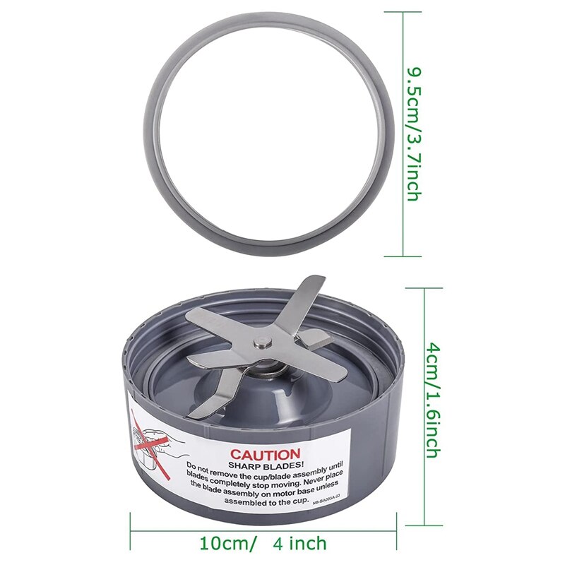 Ersatz Auszieher Klinge Kompatibel für NutriBullet 600W/900W Profi Exklusive Rührgerät NB-101S NB-201 NB9-1301 NB-101B