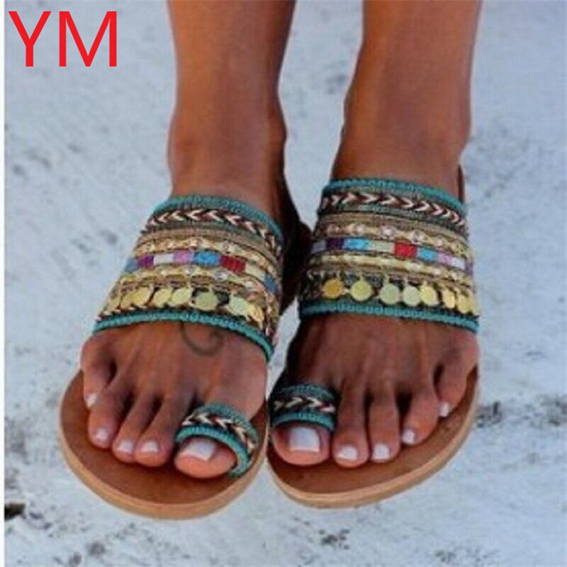 femmes sandales artisanales tongs à la main Style grec Boho tongs sandales Streetwear Chaussures Femme 43