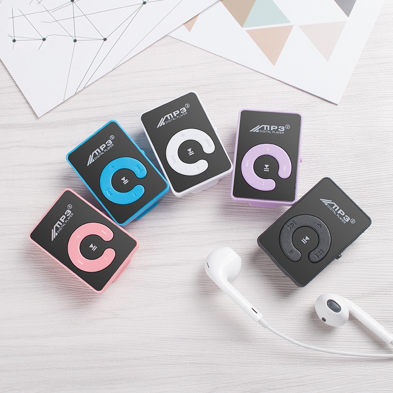 MP3 Speler Mini MP3 Speler Ondersteunen 8 Gb Tf-kaart Met Usb-kabel Student Card MP3 Mini Draagbare MP3